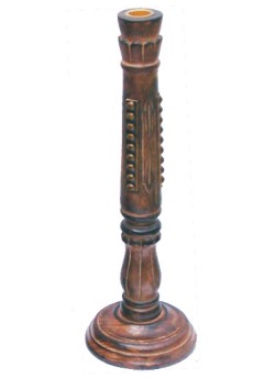 Wooden Candle and Incense Stand